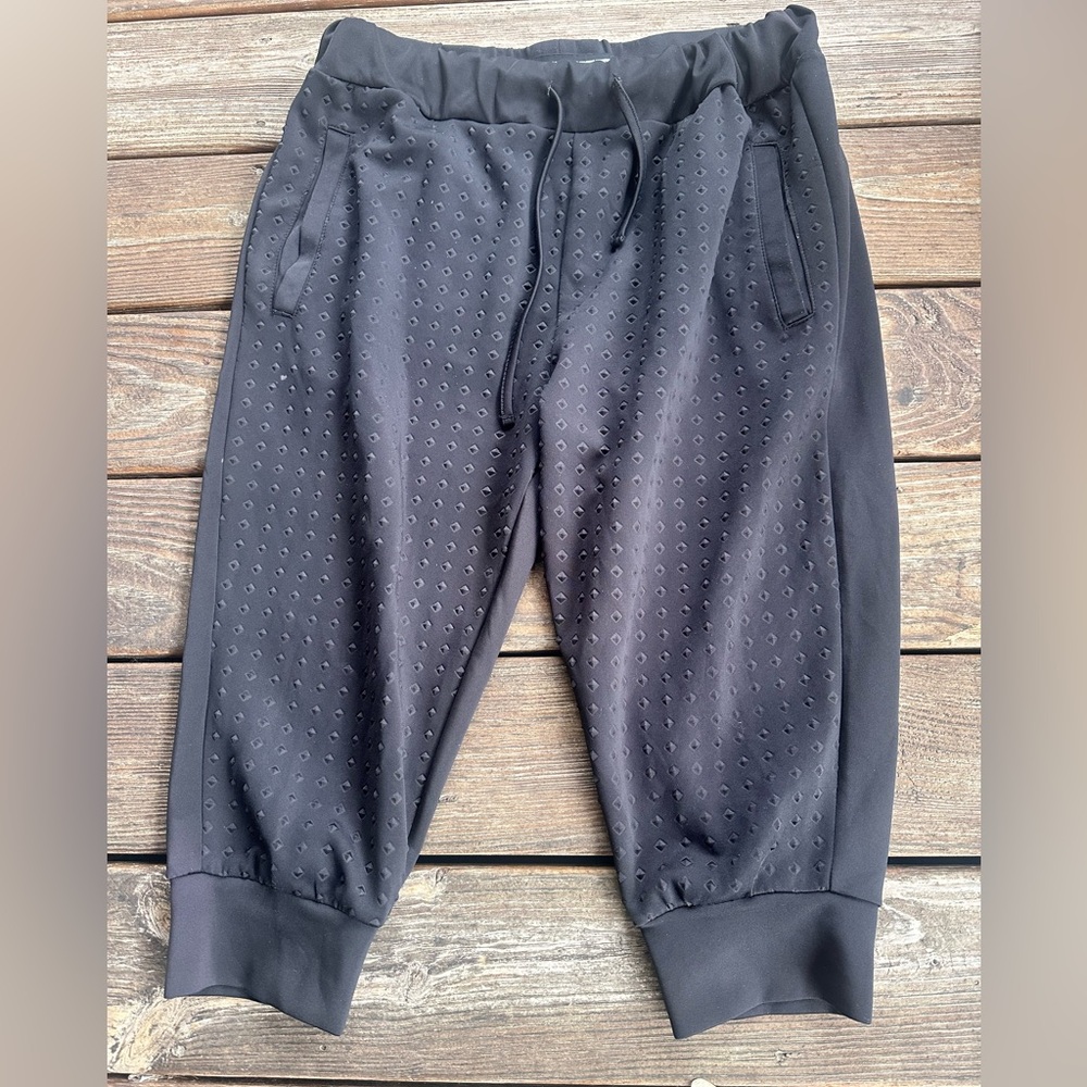 M Society Black Patterned Joggers
